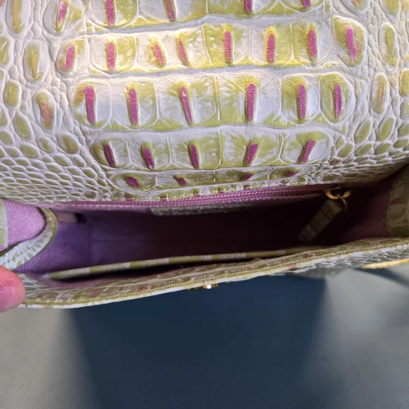 DOONEY & BOURKE Green Croc-Embossed Crossbody Bag - Picture 9 of 10